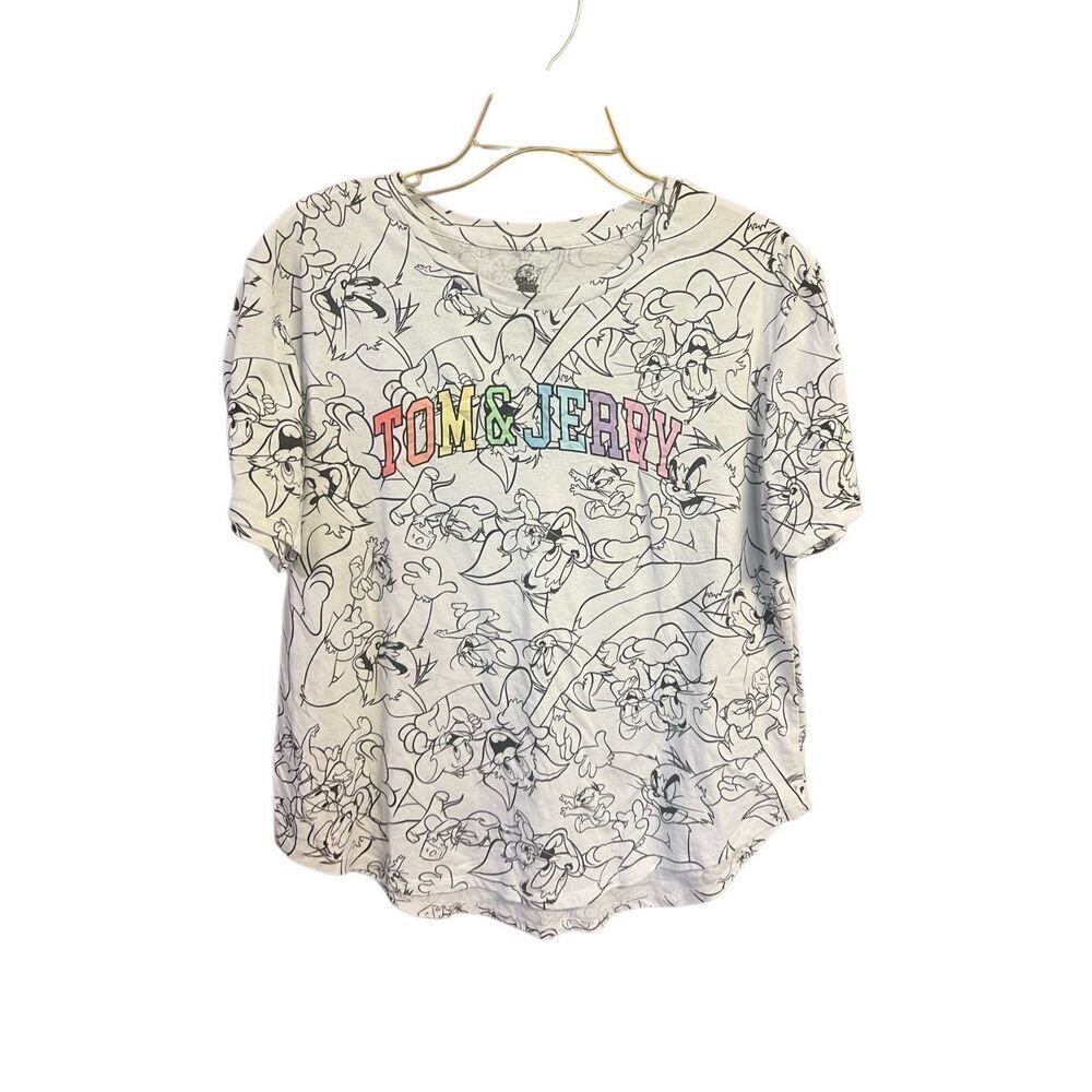 Tom & Jerry Womans graphic T-shirt Sz XXL